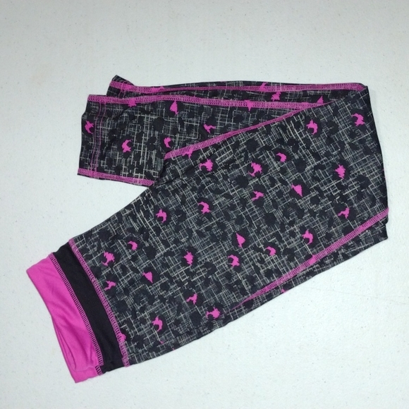 Girls Leopard Leggings Size Medium 10/12 - Picture 2 of 5